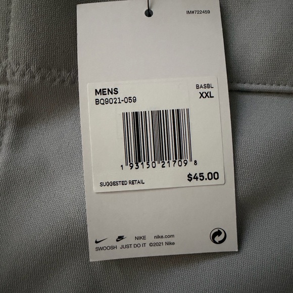 Nike Baseball Pants Gray Men’s Size XXL NWT Retail $45 - Picture 12 of 13